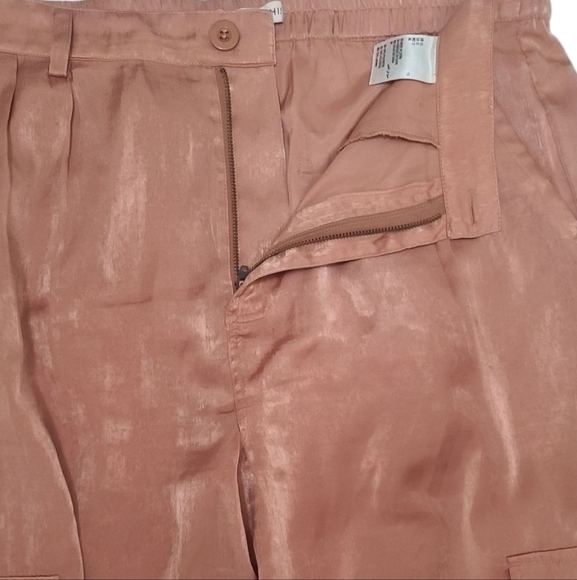 AND NOW THIS Women Tan Cargo Pants - Picture 7 of 8
